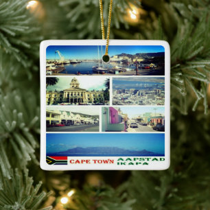 Ornement En Céramique zZA007 CAPE TOWN, MOSAIC, Afrique du Sud,