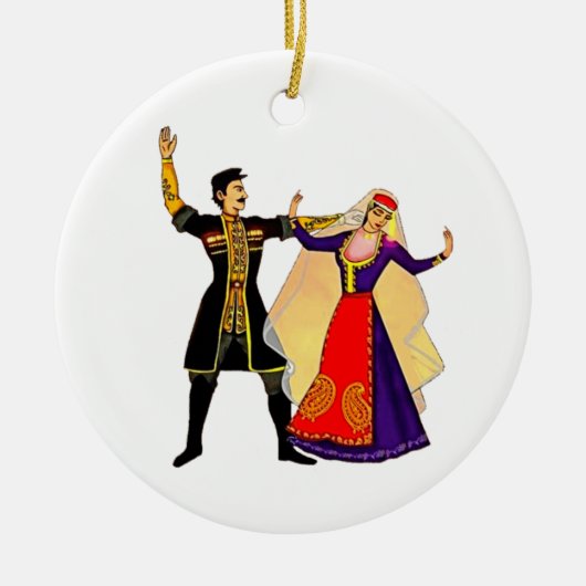 Ornement en cercle de céramique arménienne (Devant)