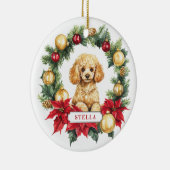 Ornement en cercles en céramique de caniche (Droite)