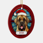 Ornement en cercles en céramique Mastiff anglais (Droite)