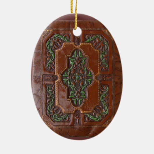 Ornement en cuir de ~ de conception de boîte (Dos)