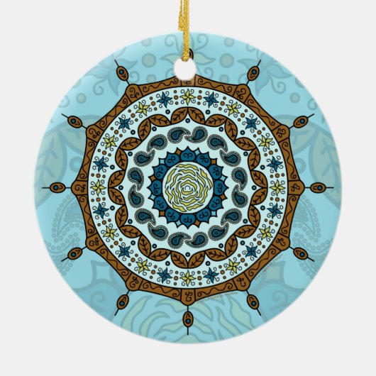 Ornement en cuivre Imaginaire Mehndi (Dos)