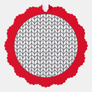 Ornement en dentelle de tricot à colorier soi-même