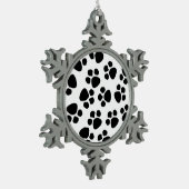 ornement en étain empreinte de patte (Gauche)