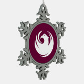 Ornement en étain flocon de neige avec drapeau de (Gauche)