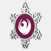 Ornement en étain flocon de neige avec drapeau de (Vue impression)