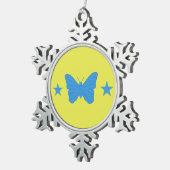 Ornement en étain flocon de neige avec drapeau de (Vue impression)