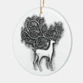 ornement en filigrane de Noël de cerfs communs (Gauche)