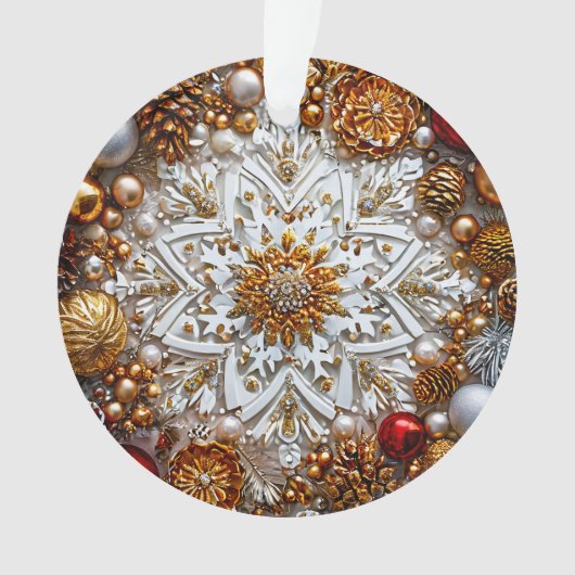 ornement en flocon de neige 3d (devant)