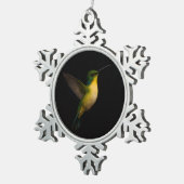 Ornement en flocon de neige Black 4 Luxe avec oise (Vue impression)