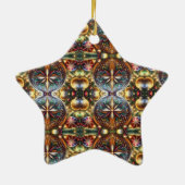 Ornement en forme d'étoile en céramique (Dos)