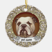 Ornement en mémoire d'un Bulldog aimé (Devant)