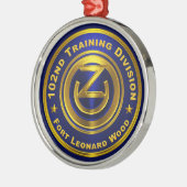 Ornement En Métal 102e Division de l'instruction Noël (Gauche)