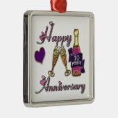 Ornement En Métal 10ème. Anniversaire (Droite)
