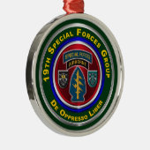 Ornement En Métal 19e Groupe des forces spéciales (aéroporté) (Droite)