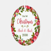 Ornement En Métal 1er Noël Abuela Abuelo Photo (Avant gauche)