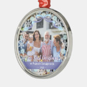 Ornement En Métal 1er Noël Nouveau Bébé Grand-parents bleu doux pour (Gauche)