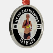 Ornement En Métal 1ère coureuse de semi-marathon Première débutante  (Droite)