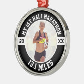 Ornement En Métal 1ère coureuse de semi-marathon Première débutante  (Gauche)