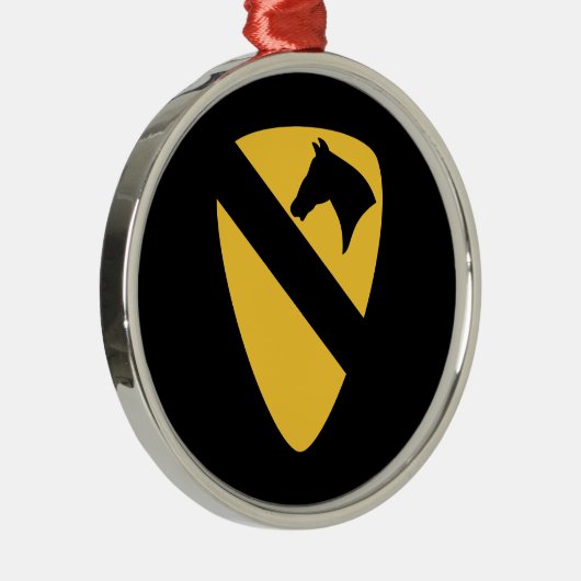 Ornement En Métal 1ère division de cavalerie Patch Patriotic (Droite)