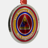 Ornement En Métal 1re division blindée Garde Noël (Droite)