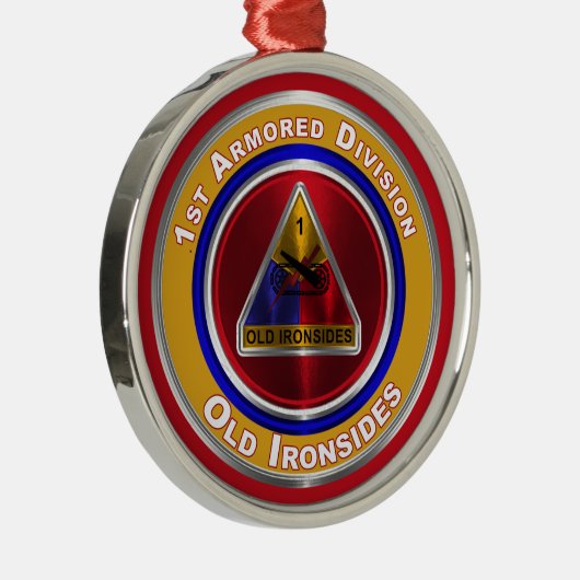 Ornement En Métal 1re division blindée Garde Noël (Droite)