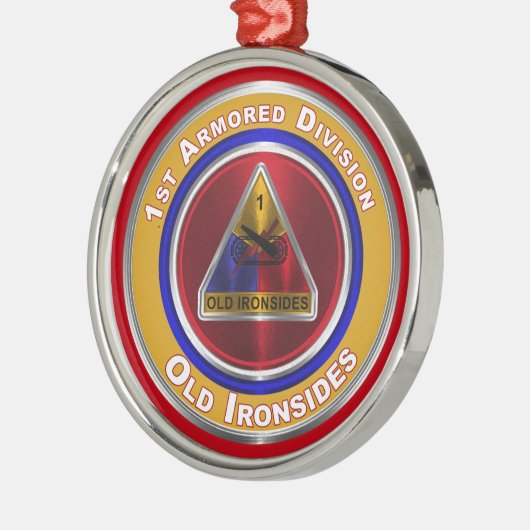 Ornement En Métal 1re division blindée Garde Noël (Gauche)