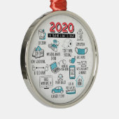Ornement En Métal 2020 Quarantine Activity Commemorative (Droite)