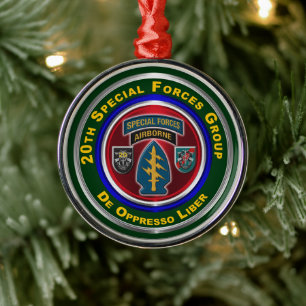 Ornement En Métal 20e Groupe des Forces Spéciales (Airborne)
