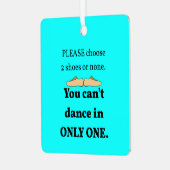 Ornement En Métal 2 Chaussures ou Aucun Cyan (Avant gauche)