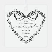 Ornement En Métal 2 Premier Noël Marié Noël (Recto)