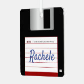 Ornement En Métal 2-sided Floppy Disk with Command Prompt Greeting (Avant gauche)
