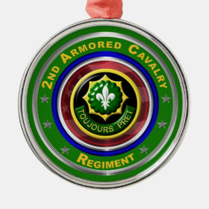 Ornement En Métal 2e Noël de cavalerie blindée