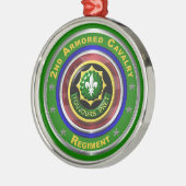 Ornement En Métal 2e Noël de la cavalerie blindée (Gauche)