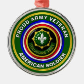 Ornement En Métal 2e Noël vétéran de la cavalerie blindée (Devant)