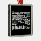 Ornement En Métal 30èmes ans de fête d'anniversaire d'amusement (Droite)