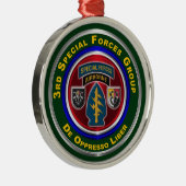Ornement En Métal 3e Groupe des opérations spéciales Garde Noël (Droite)