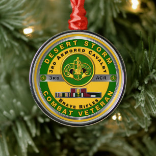 Ornement En Métal 3e Régiment de cavalerie blindée Vétérinaire de la