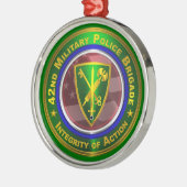 Ornement En Métal 42e brigade de police militaire Noël (Gauche)