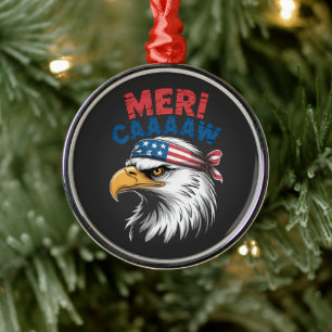 Ornement En Métal 4 juillet Aigle Liberté Patriotique