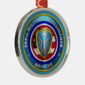 Ornement En Métal 504e brigade de renseignement militaire (Droite)