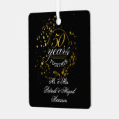 Ornement En Métal 50 Years Together Wedding Anniversary Keepsake (Avant gauche)