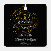 Ornement En Métal 50 Years Together Wedding Anniversary Keepsake (Recto)