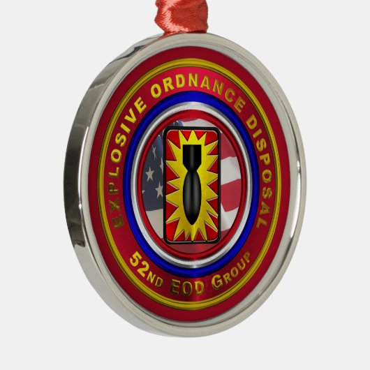 Ornement En Métal 52e GROUPE EOD Noël (Droite)