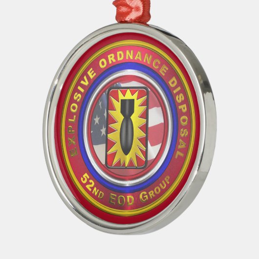 Ornement En Métal 52e GROUPE EOD Noël (Gauche)