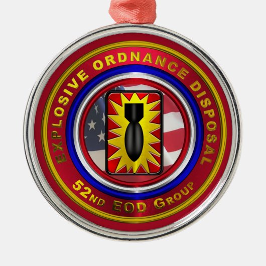 Ornement En Métal 52e GROUPE EOD Noël (Devant)