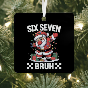 Ornement En Métal 67 Six Seven Burh Drôle de Noël 6 7 Meme