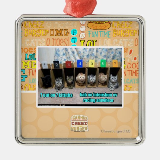 Ornement En Métal 7 kittehs d'OV 7 (Devant)