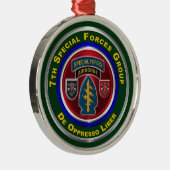 Ornement En Métal 7e Groupe des forces spéciales : Noël (Droite)