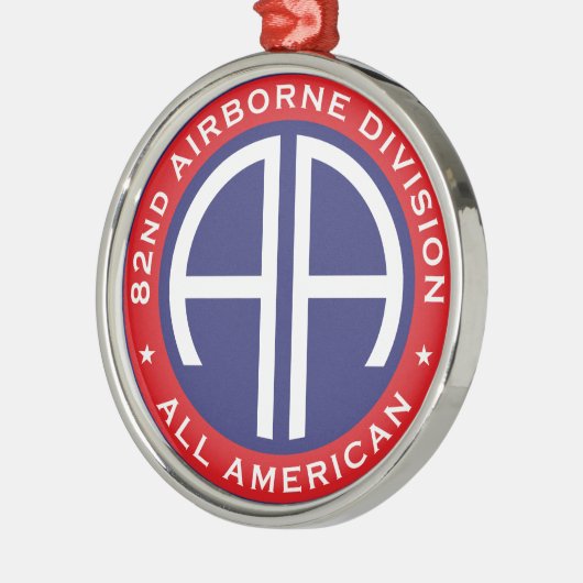 Ornement En Métal 82e division aéroportée Tous les patchs Décontract (Gauche)